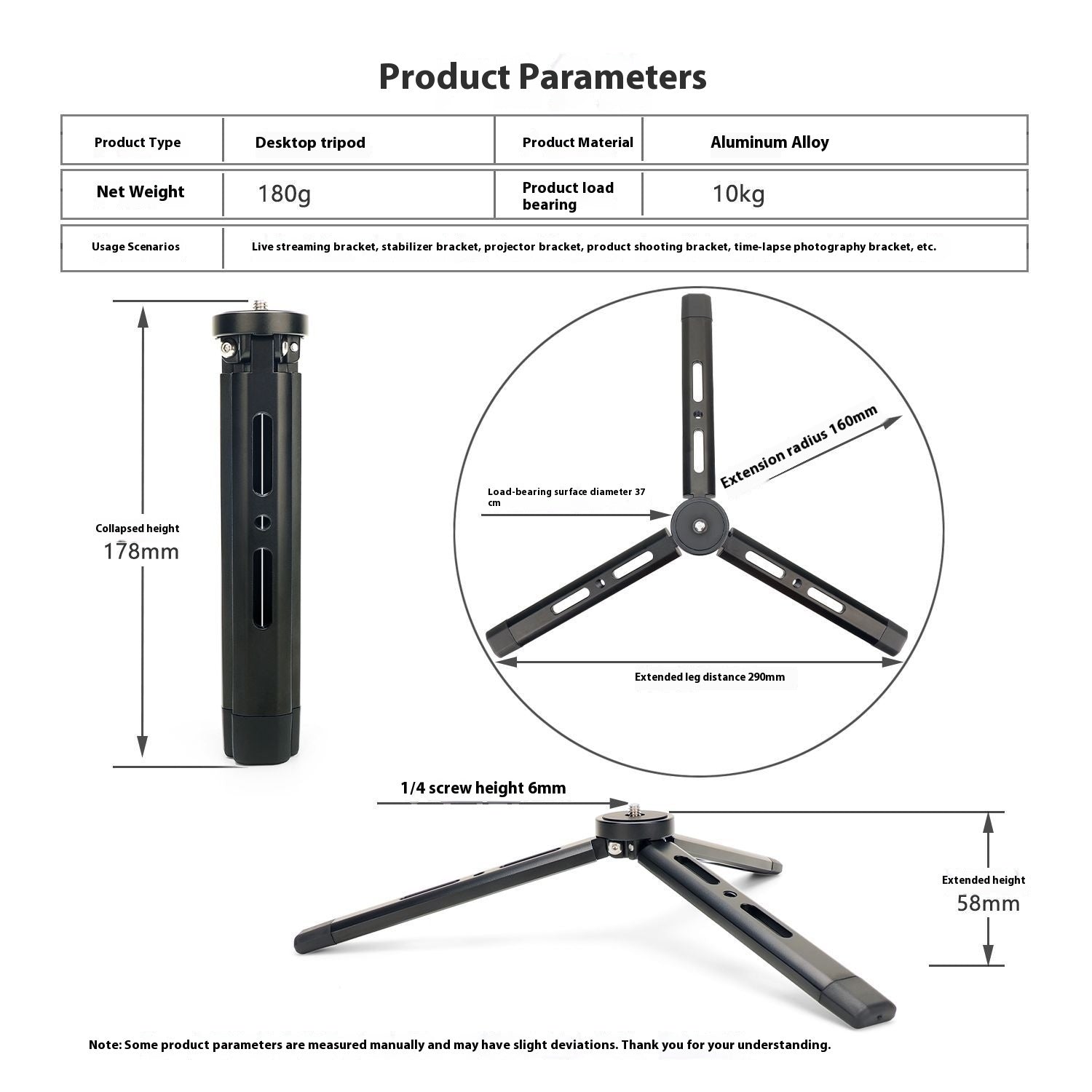Revolutionize Your Mobile Photography with Our Aluminum Alloy Desktop Tripod